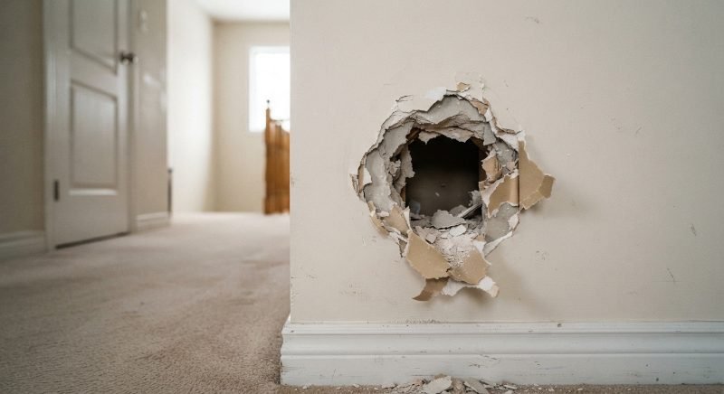 Drywall Patching project — Cambridge, Ontario